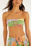 Multicolor Spring Affair Beaded  Crop Top
