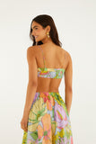 Multicolor Spring Affair Beaded  Crop Top