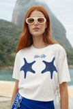 White Farm Rio Starfish Cut-Out  T-Shirt
