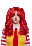 Fast Food Clown Costume and Wig Set