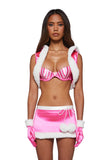Y2K Runway Pink Santa Costume