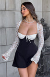 Jacinta Mini Dress - Black/White