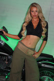 What's The Sitch? 2 Piece Set - Black/Khaki
