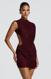 Mireya Mini Dress - Cherry Lacquer