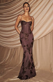 Nefertiti Maxi Dress - Plum Brown
