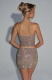 Nila Mini Skirt - Gold