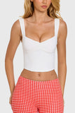 Modal Ruched Bust Top in Coconut