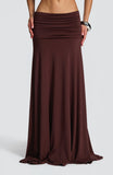 Paige Maxi Skirt - Plum Brown