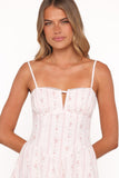 Athena Mini Dress - White Floral