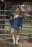Brooklyn Mini Dress - Blue Floral