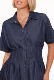 Davine Mini Dress - Blue