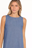 Nicklin Shift Mini Dress - Denim