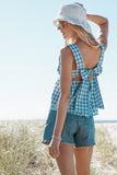 Chatham Top - Blue Gingham