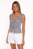 Harper Top - Black Gingham