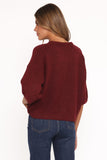Lilith Knit Top - Wine