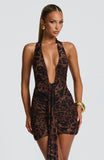 Rosetta Mini Dress - Leopard Print