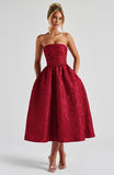 Saoirse Midi Dress - Red