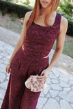 Ada Corset Top - Plum Burnout