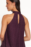 Tracy Halter Top - Plum Lace