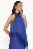 Zarni Halter Top - Lapis Blue