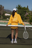 Wiskii Two-Way Zipper Jacket & Stylish Ease Mini Sweat Skirt