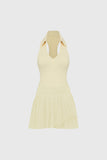 Sleeveless Polo Tank Top & Wiskii Pleated Skirts