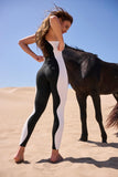 High-Waisted Color-Block Legging