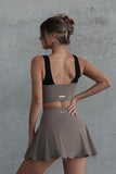 High-Waist A-Line Tennis Skirt