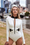 Wiskii Long Sleeve Zipper Up Surfsuit